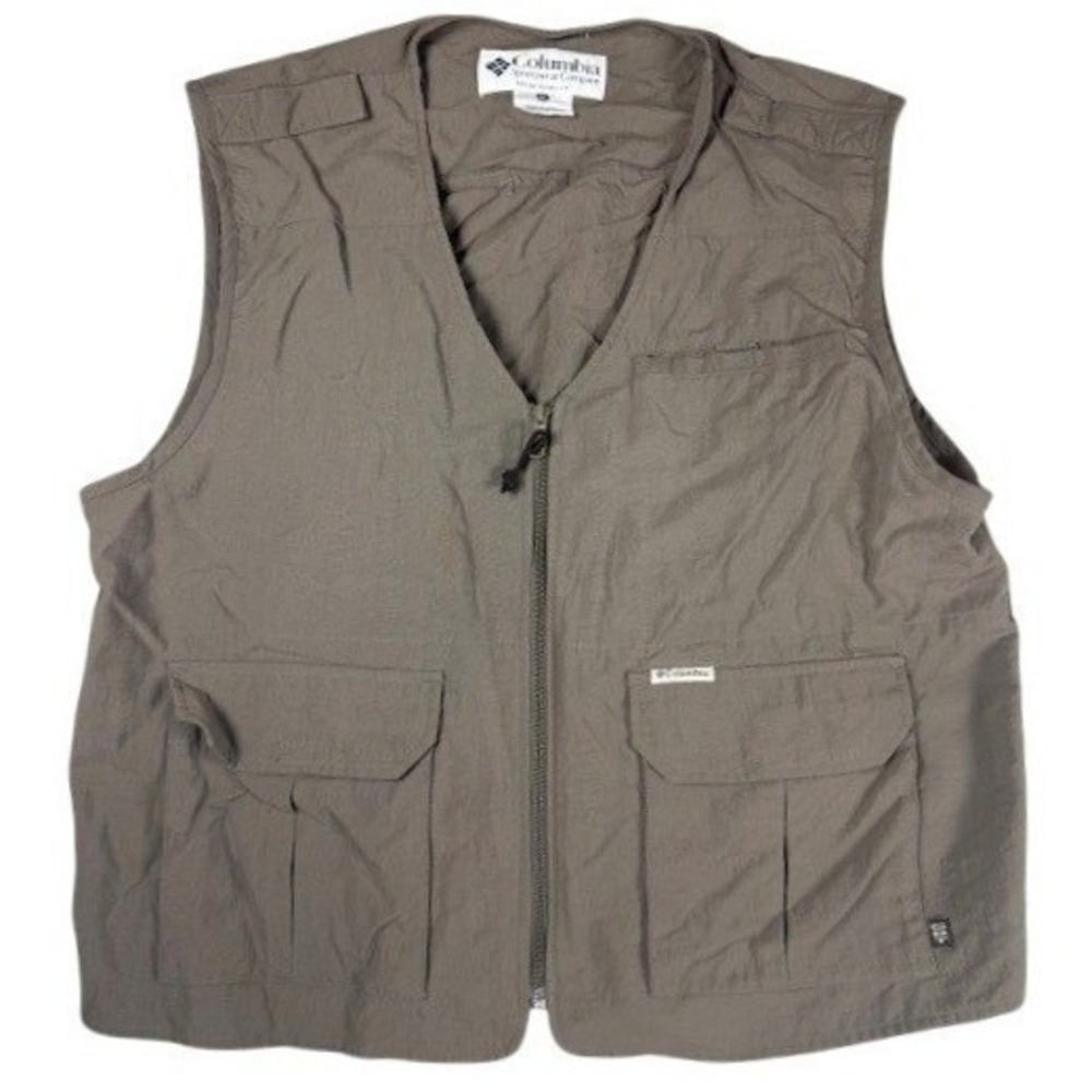 Columbia Sportswear Company GRT Utility Vest Khaki XL Fishing Hiking Outdoor